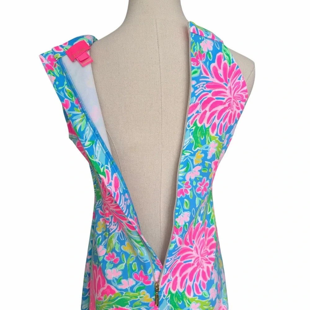 Lilly Pulitzer Sophelia Floral Dress Blue Pink Size Girl’s 16